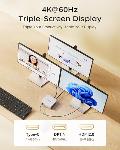 Image of ACEMAGIC K1 Mini PC Windows 11 Pro, Core i5-12600H (Beat 12450H up to 4.5 GHz) Mini Computers, 32GB DDR4 RAM 1TB SSD Triple 4K Display Desktop Micro Small Pc with BT5.2 /WiFi6 /HDMI Silver