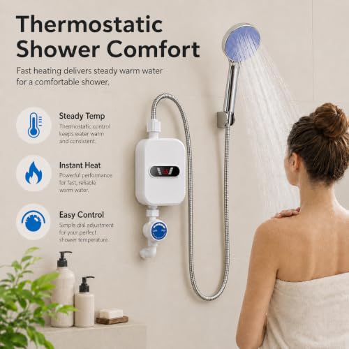 NOLITOY Electric Tankless Water Heater : Anti Scald Instant Hot Water System for Kitchen Washin Bathroom — Compact Point of Use Heater with LCD Display by NOLITOY - Image 8