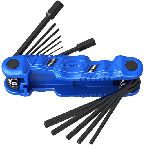 12-Piece Metric Folding Hex Key Set (1.5-12mm)