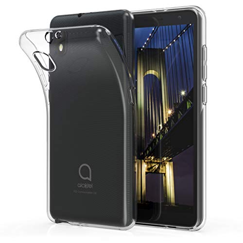 kwmobile Carcasa Compatible con Alcatel 1B (2020) - Funda de Silicona para móvil - Cover Trasero en Transparente