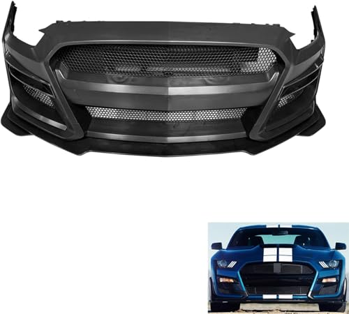 GT500 Style Front Bumper Cover Conversion Kit Compatible with 2015 2016 2017 Fo-rd Mustang Upgrade to GT500 Style - Will not fit original GT500 models