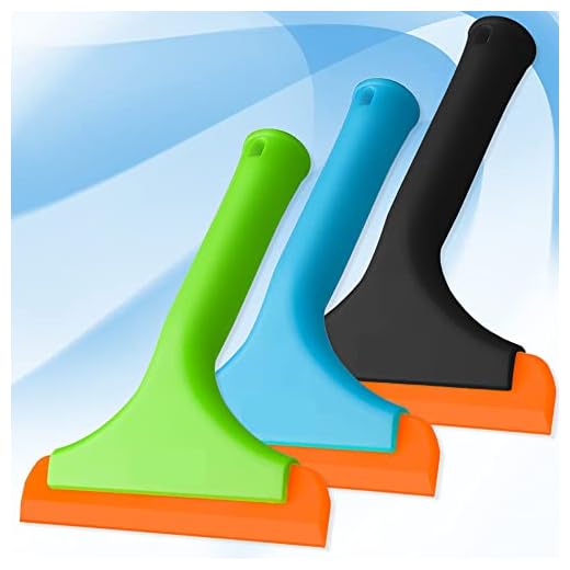 3 escobilla de silicona para ventana, limpiadora de ventana de coche, limpiadora de ventana de silicona, para puertas de vidrio, espejo, parabrisas de coche, 3 unidades