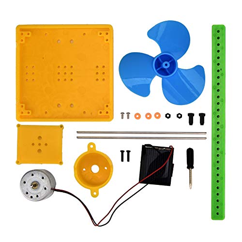 Kit de Generador Solar, Mini Modelo de Ventilador de Generador de Energía Solar, Juguete de Ventilador de Generador Solar, Juego Hecho a Mano Físico Solar Kits de Bricolaje