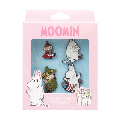 Grupo Erik Set Pins Mumin - 4 Anstecknadeln - Geschenke Moomin Geschenke Merchandising