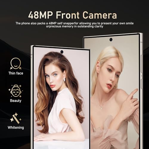 I24 Ultra Unlocked Phone,Built in Pen The Phone,Smartphone Battery 6800mAh 6.8" HD Screen,Android 14 16+512GB with 128GB Memory Card Cell Phone,5G/Face ID/Fingerprint Lock/GPS (White, 16+512GB) - Image 4