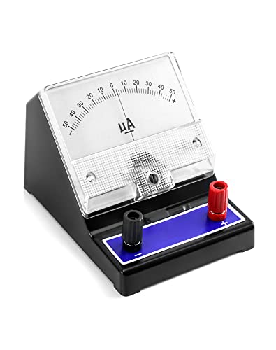 Galvanomètre ampèremètre DC -50-0-50UA QWORK pour micro-courant électrique
