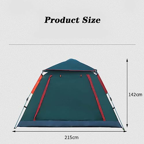 Carpa de camping familiar BNEI para 4 personas verde miniatura 3