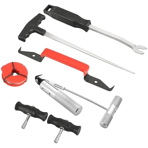weyleity 7PCS Windshield Removal Tool Kit | Automotive Wind Glass Removal Hand Tool Car Windscreen Remover Set for Classic Vintage Car Windscreen Remover Set Cover