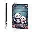 Cute Pandas with Pink Hearts