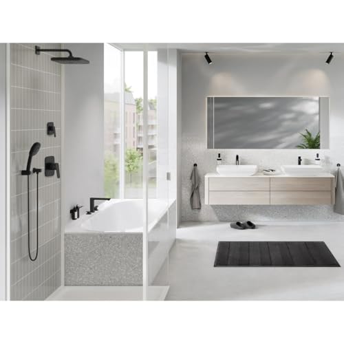 Grohe 1019202430 Cubeo Single Hole Single Handle M-Size Bathroom Faucet, 1.2 GPM, Matte Black thumbnail 8