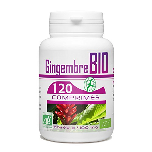 Gingembre Bio - Zingiber officinalis - Digestion - 400 mg - 120 Comprimés
