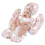 Diseño de impresión: nuestra almohadilla para cochecito de bebé cuenta con un diseño ergonómico que apoya suavemente el cuerpo de tu bebé y promueve un buen desarrollo postural. El diseño de impresión simple y hermoso añade un toque de estilo a tu cochecito mientras hace que tu bebé se sienta cómodo mientras caminas