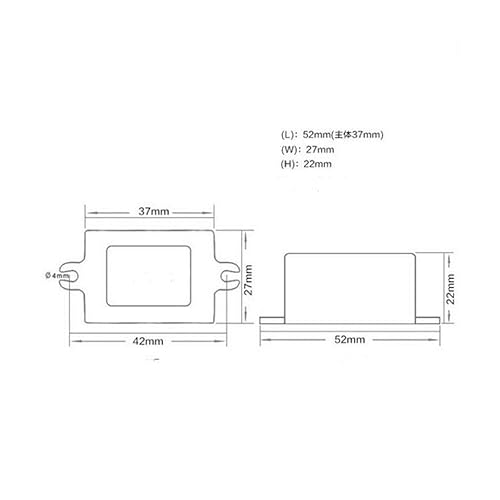 Miniatura 4 de Mall - Módulo de fuente de alimentación de convertidor DC-DC en miniatura impermeable de 12V a 9V 1.7A