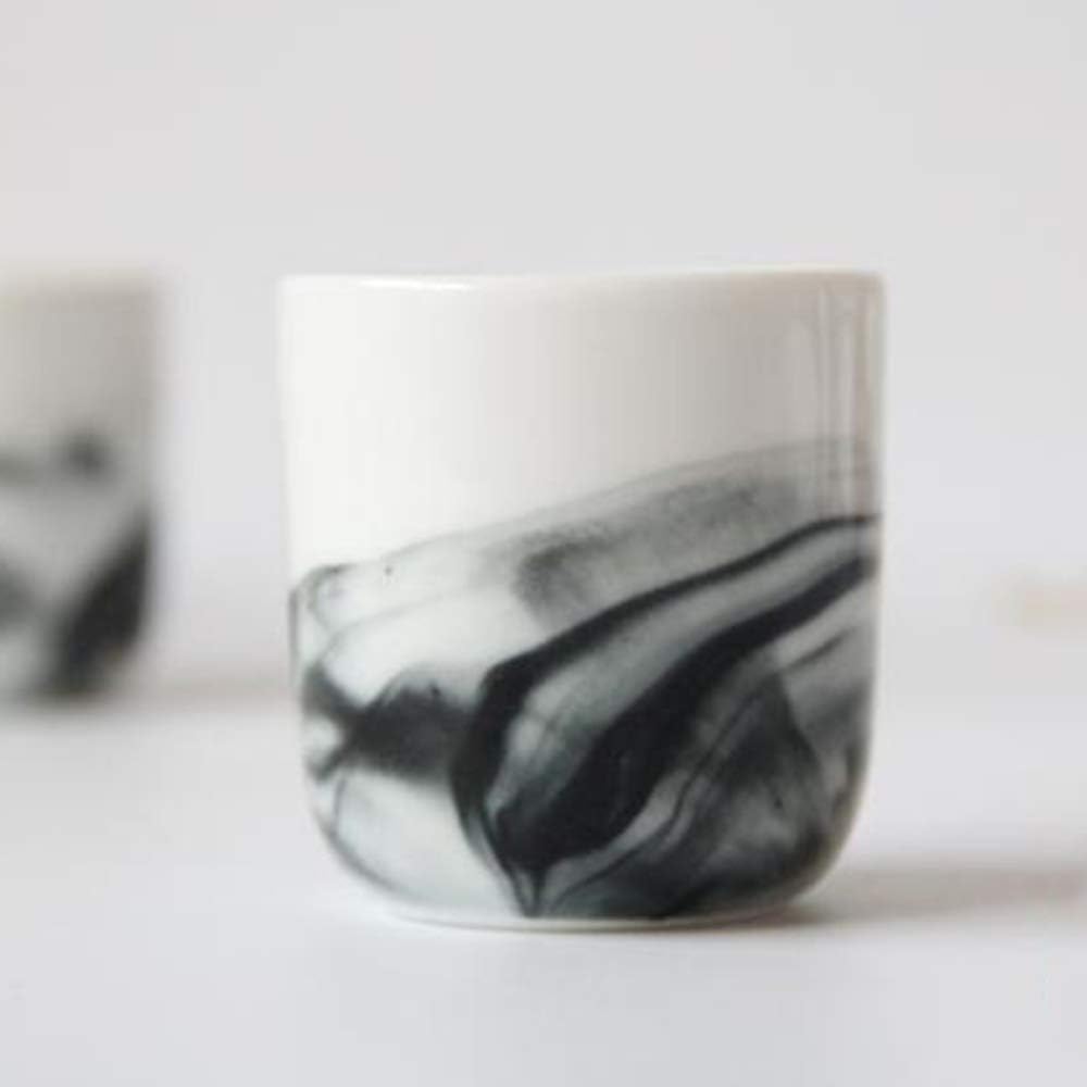 Tea Pots Japanese Sake Set 5 Piece Sake Serving Set White landscape painting for Cold/Warm/Hot Sake/Shochu/Tea Best Gift for Family and Friends