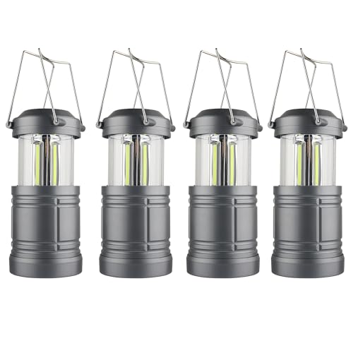 LED Camping Lantern, Battery Powered Hanging Lantern for Outdoor Camping Emergency Power Outages, 4 Pack - image 1