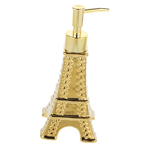 Didiseaon Botella De La Bomba De Prensa Recargable Dispensador Loción Dosificador Automatico De Jabon Liquido Reemplazo Envase Decorativo Inoxidable Bath Baño Champú Cerámica Golden