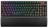 ASUS ROG Strix Scope II 96 Wireless Mechanical Gaming Keyboard – 96% Full-Size, Tri-Mode Connectivity, Hot Swappable Pre-lubed ROG NX Storm Clicky Switches, PBT Keycaps, RGB, PC/Mac Support - Black