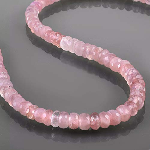 Collana in argento naturale con perline di quarzo