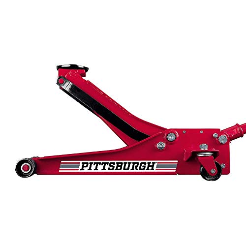 Pittsburgh Automotive 3 Ton Heavy Duty Ultra Low Profile Steel Floor Jack with Rapid Pump Quick Lift - Thumbnail 7