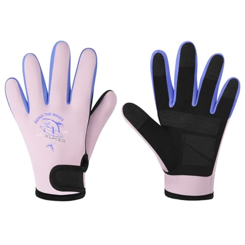 XUKER Neoprene Gloves for Kids, 2mm Wetsuit Dive Gloves Keep Warm for Diving Scuba Kayaking Snorkeling Swimming Water Sports