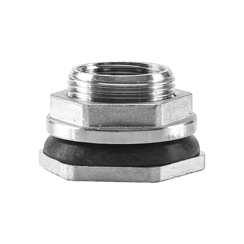 Raccord de tuyau inox pour optimiser la vidange du récupérateur d'eau