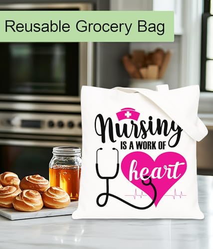 Image of Aesthetic Tote Bag for Women Girls, Stylish Tote Bag for Friends Besties Coworker