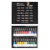 Elan Set Colori a Olio per Pittura Professionali, 24 Tubetti da 12 ml, Set Colori ad Olio per Pittura su Tela