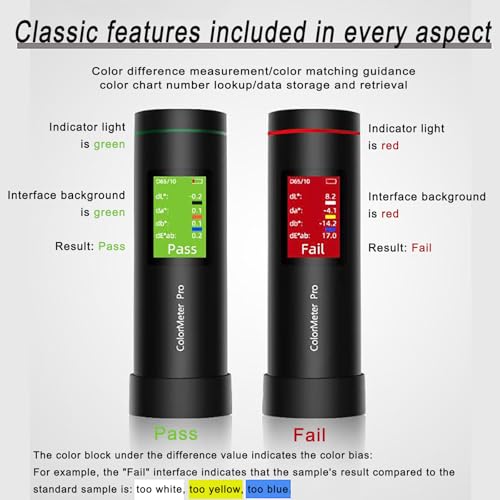 Colorimètre portable ColorMeter Max avec structure optique D/8 SCI pour mesure de couleur précise