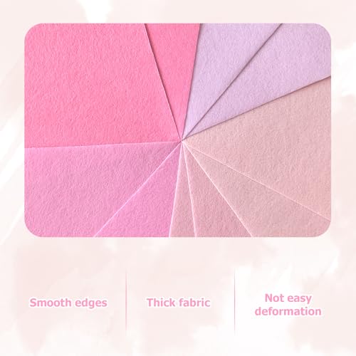 Image of 30Pcs Stiff Felt Sheets, 1mm Thick Felt Fabric Squares for Sewing & DIY