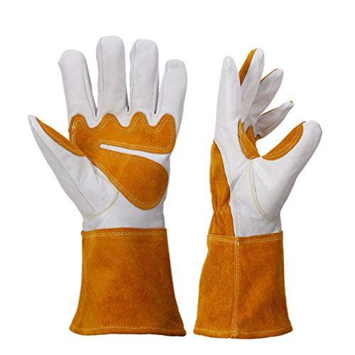 Angoily Luvas de Trabalho Luvas de Couro Do Couro para As Mulheres Homens Armazém Trabalho de Restau