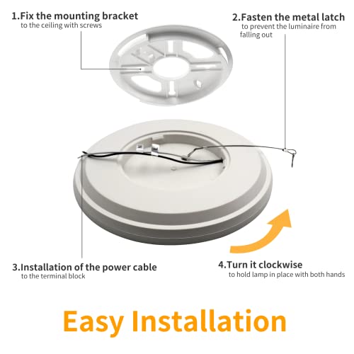 Pimbtpe Motion Sensor Ceiling Lights, 9 Inch 18W Led Flush Mount Ceiling Lighting, 2250Lm 5000K Ceiling Fixture For Aisle, Hallway, Stairs, Porch, Garage, White #TOP4