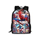 Ziusuol Cartoon Backpack Men Women Simple Backpack 17 inch Laptop Bookbag for School Work Travel Trip (red)