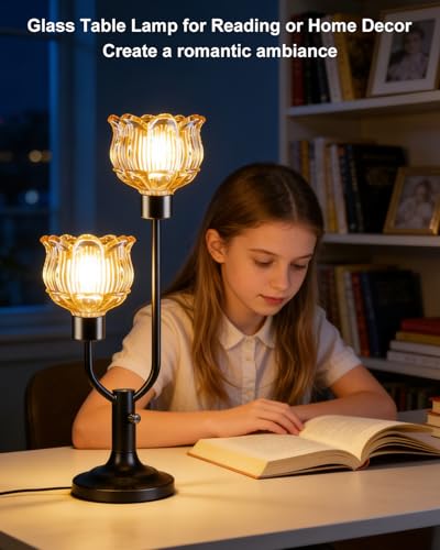Image of Lightdot Vintage Black Lamp Mid Century Modern Table Lamp Dimmable Gift