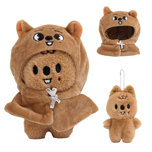 Stray Kids Porte-clés en peluche, Série Skzoo Porte-clés en peluche, Stray-Kids Plushdoll Porte Clés, Skzoo Poupée Peluche, Str-ays Kid Skz-oo adorable pendentif, pour les fans de Str-ay Kid (C)