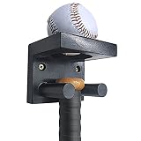 AK KYC Baseball Bat Wall Mount Bat Holder Solid Wood Baseball Bat Display Wall Mount Protect Hidden