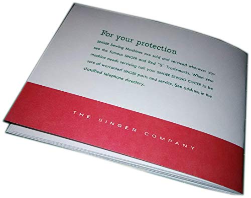 Singer 221 Featherweight Sewing Machine User Manual (Reproduction) #TOP2