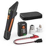 Focemta Circuit Breaker Finder and GFCI Outlet Tester – Digital Receiver with Color Screen & NCV Detection for Home Electrical Safety Including Carrying Case and Adapters 90-135V AC Circuits - FTCT02