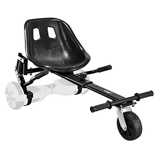Featured Product Upgrade Hoverboard Conversion Kit, Seat Attachment go cart, go Kart, Hoverboard Accessories, with Heavy Duty Frame Fun for Kids Fits 6.5"/8"/10" (Black)