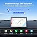 Avylet 7" Tragbares Wireless CarPlay Display mit Magnet-Halterung, für Apple CarPlay & Android Auto, 60FPS Touchscreen, GPS, Sprachsteuerung,OTA-Updates, Mirror Link, Hochformat/Querformat, Bluetooth