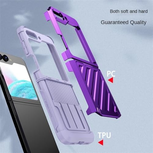 Coque Samsung Galaxy Z Flip 5 ENILSA bleue rigide blindée - 3