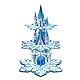 Fuwraixis 3 Etagen Frozen Kuchen Stand, Schneeflocke Karton Kuchen Stand, Kuchen Dekorationen, Prinzessin Thema Geburtstag Party Dekorationen für Mädchen und Kinder