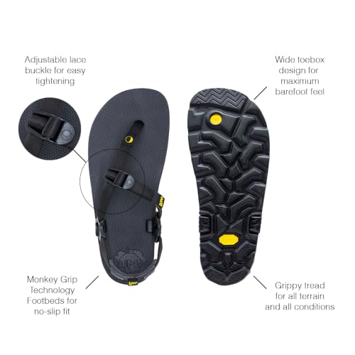 Image of LUNA Sandals MONO Winged Edition | Minimalist Trail Running and Hiking Sandals - Lightweight 5.9 oz Comfortable Barefoot Sandals for Men and Women | Adjustable Fit