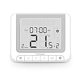salus raumthermostat ert 30  Salus RT520 Digital Programmierbarer Raumthermostat, Drahtthermostat mit großem Display, Weiß