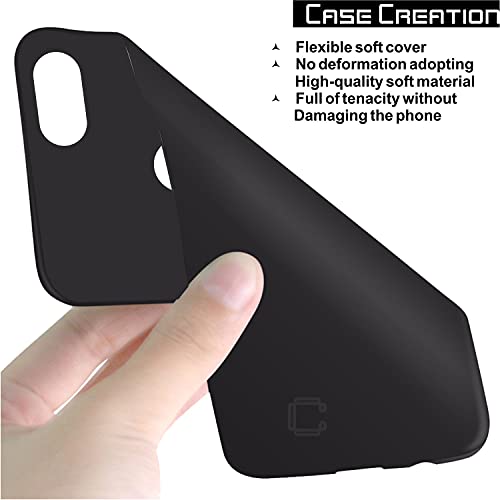 Image of Case Creation Compatible with Google Pixel 3 Back case, Google Pixel 3 Slim Flexible Smart Look case with 360 Camera All Angle Protection (Pure Black)