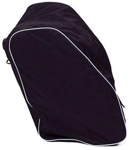Jeep Child Car Seat Travel Bag with Wheels and Backpack Straps, Convenient Car Seat Cover for Airport Travel, Infant Carrier and Baby Carrier Travel Bag, Infant and Baby Gate Check Bag, Black