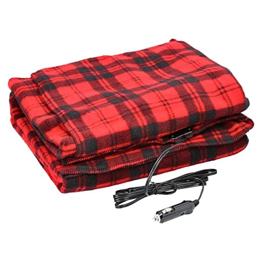 Stalwart 75-BP800 Red/Black Electric Blanket for Automobile