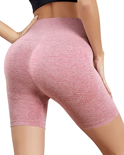Ama Larsi Women's Workout Yoga Shorts Seamless Booty Biker Shorts High Waisted Running Athletic Leggings #TOP1