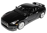 Fahrzeug ist ca 18 cm lang Maisto Nissan Skyline GTR R35 Coupe Schwarz Ab 2009 1/24 Modell Auto