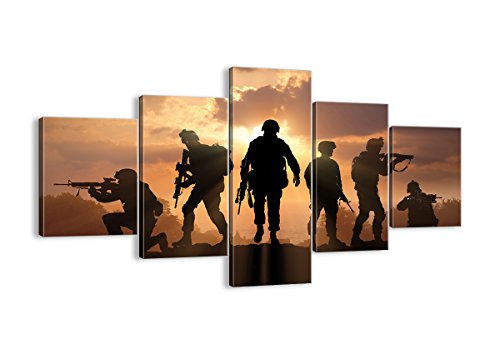 Bild auf Leinwand - Leinwandbilder - fünf Teile - Breite: 125cm, Höhe: 70cm - Bildnummer 2962 - fünfteilig - mehrteilig - zum Aufhängen bereit -