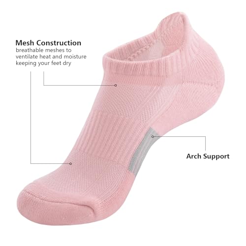 Running Ankle Socks Womens Cotton Athletic Cushioned Socks2